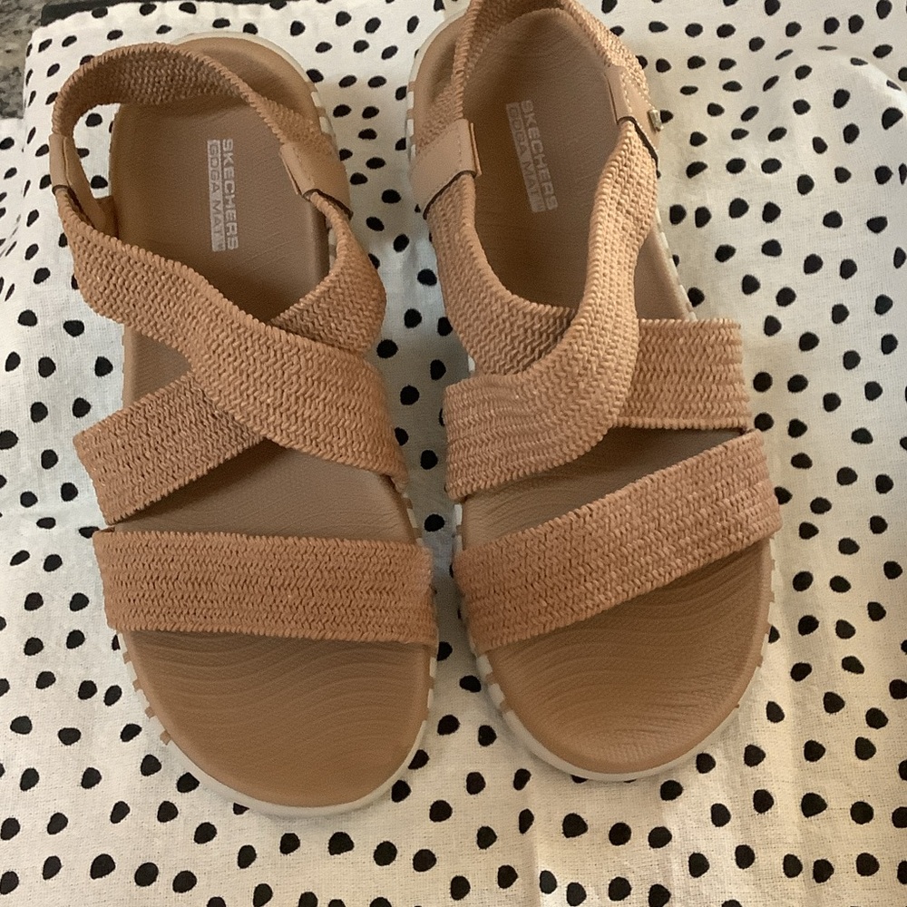 Skechers Tan Woven Sandals